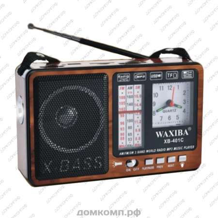 Радиоприемник Waxiba Clock [XB-401C]  недорого. домкомп.рф
